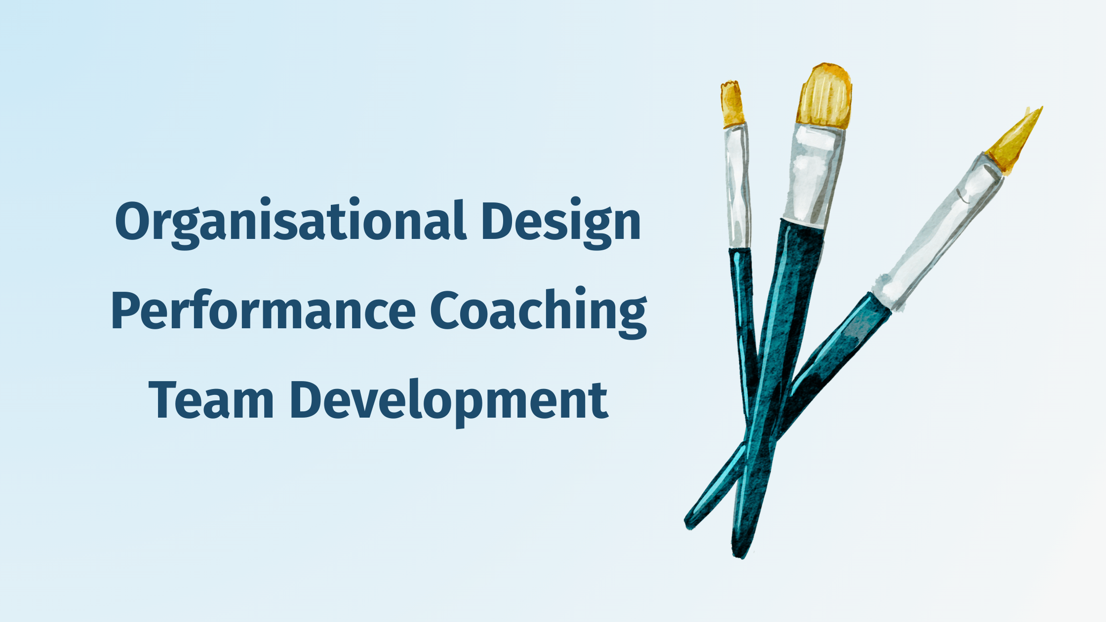 Changentum services overview with watercolour image of three watercolour paintbrushes